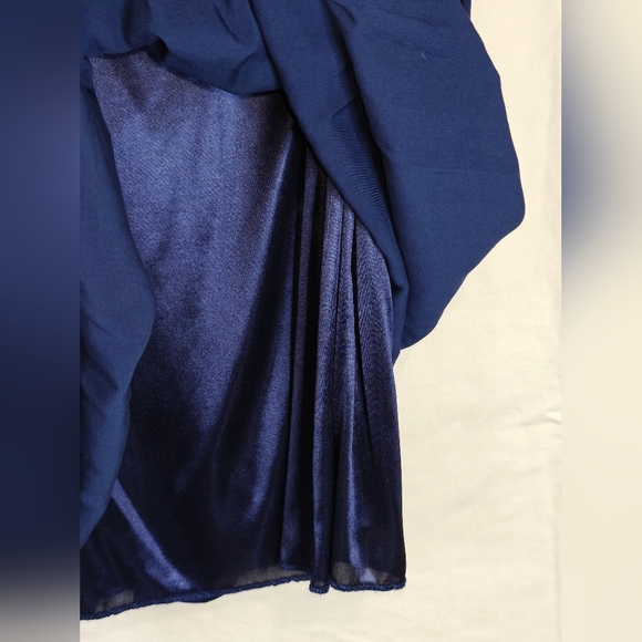 Navy Mini Dress by Twik (Exclusive to Simons) - Picture 4 of 9